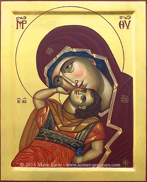 Vierge de tendresse (Glykophilousa Kecharitomene) - Μήτηρ Θεού η Κεχαριτωμένη (gr.)
